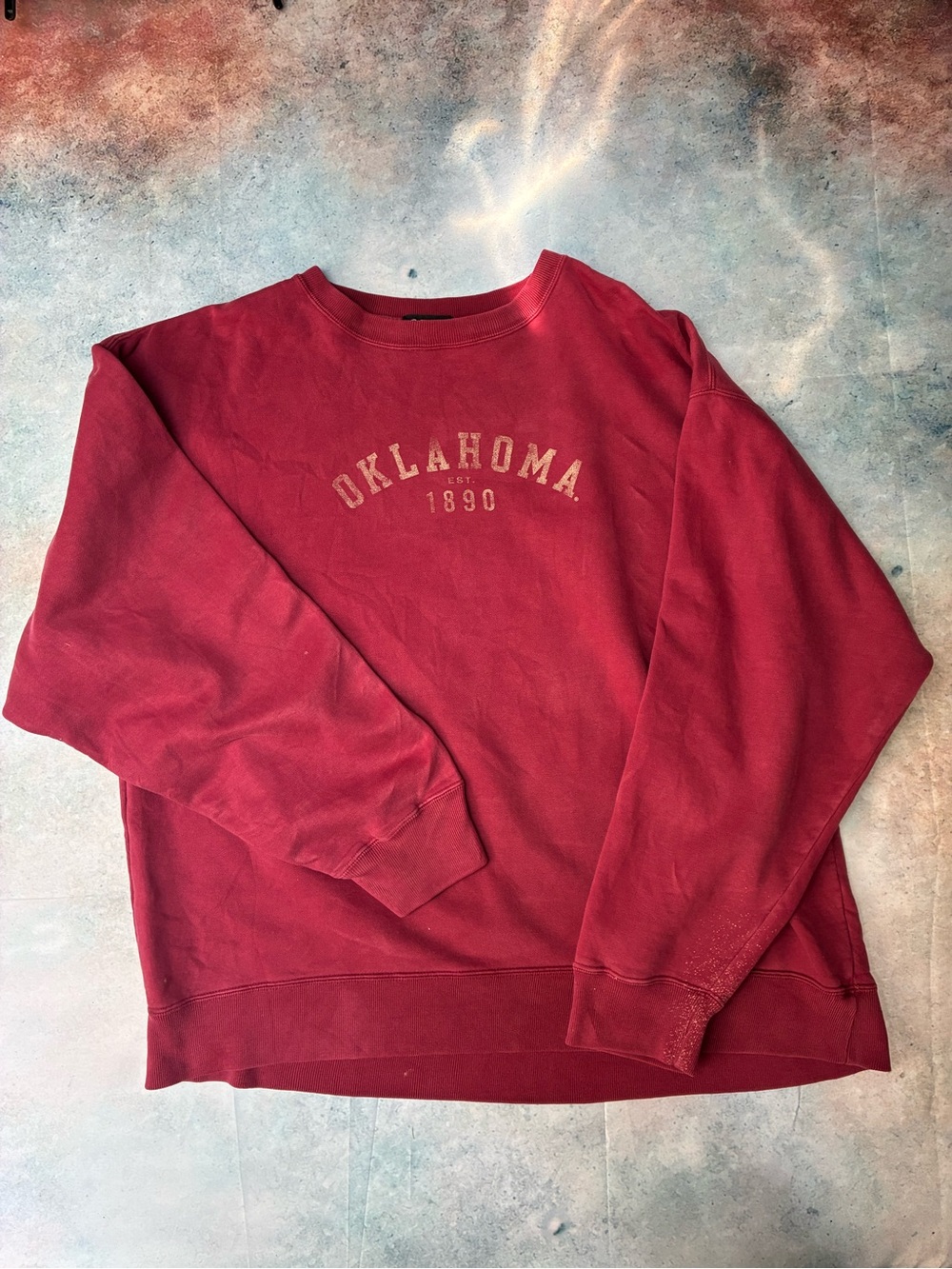 Gear For Sports Maroon Oklahoma 1890 Crewneck Sweatshirt